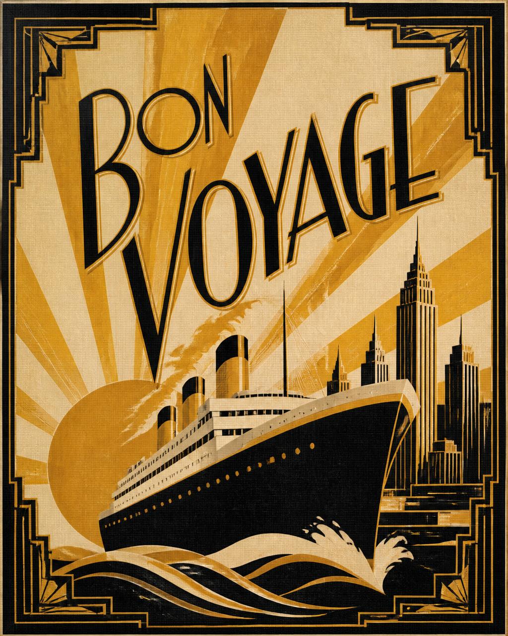 Stylised The 1920s postcard